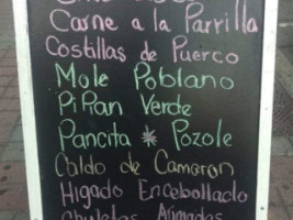 Sabor A Mexico menu