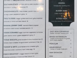 Porch menu