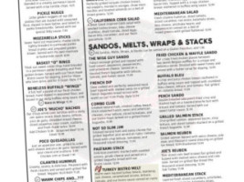 Pepper Joe's menu