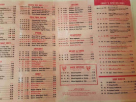 China King menu