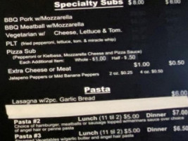 Mike's Pizza Sub Carry Out menu