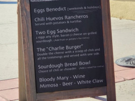 Charlie's Chili menu