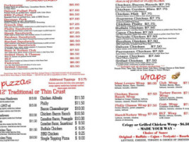 City Limit Lounge menu