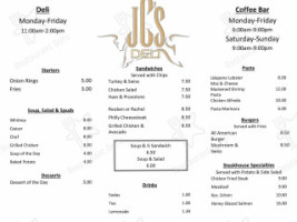 Jc's Deli Grill menu