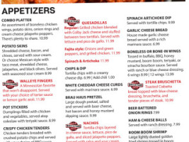 Brick Yard Grill menu