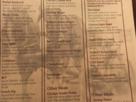 Joe's Place menu