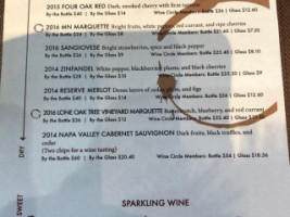 Chankaska Creek Ranch And Winery menu