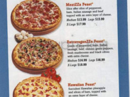 Izzy's Pizza menu