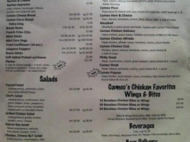 Cameo Pizza menu