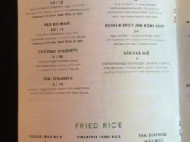 Mint Lime Asian Bistro menu