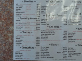 Tacoman menu