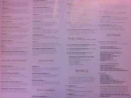 Bam! Healthy Cuisine menu