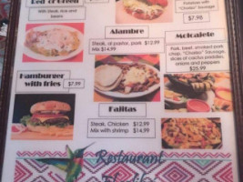 El Colibrí menu