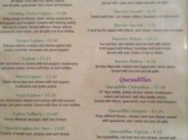 El Mariachi Mexican menu