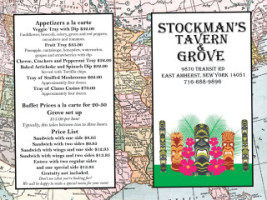 Stockman's Tavern Grove menu