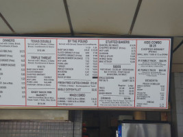 Off The Bone Bbq, Inc. menu