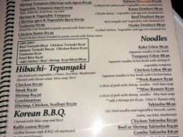 Sushi Fever menu