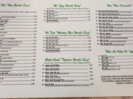 Nhật Phở menu