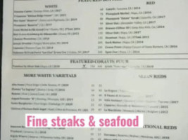 Mastro's Ocean Club menu