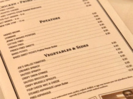 Joe's Seafood, Prime Steak Stone Crab menu