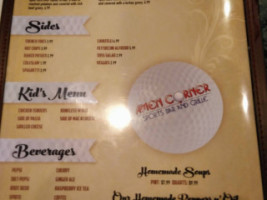 Amen Corner menu