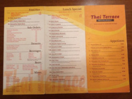 Thai Terrace menu