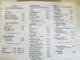 Pauline Bridgeman's Barbecue menu