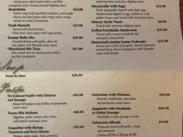 Bella Mia menu