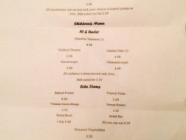 Ecru Fish Steak House menu