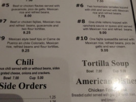 Pulido's menu