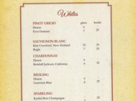 Southern Char Steakhouse menu