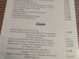 Chatterbox Cafe menu