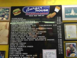 Burger House menu