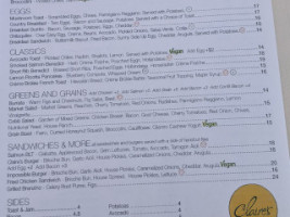 Claire's At The Museum menu