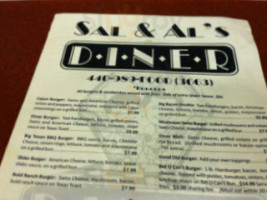 Sal Al's Diner menu