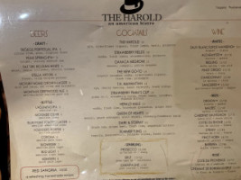 The Harold menu