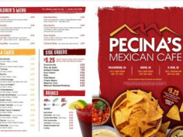 Pecina's Mexican Cafe Hinton menu