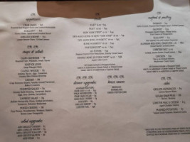 Krimmer's menu