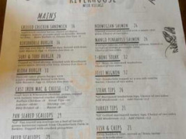 Riverhouse menu