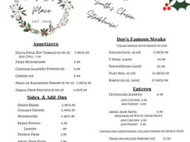 Doe's Eat Place Russellville menu