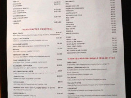 The Haunted House menu