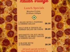 Italian Village Authentic Pizzeria menu