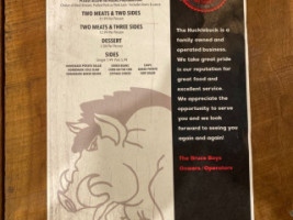 Hucklebuck Smoke Grill menu