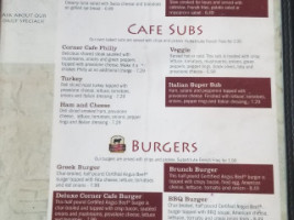 Corner Cafe menu