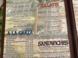 Los Amigos menu