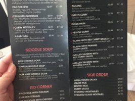 Hot Spice Thai Cuisine menu