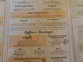 Cracker Barrel Old Country Store menu