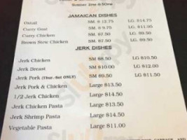 Red Hills Jerk Center menu