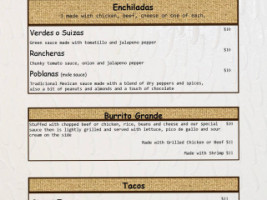 Papi's Mexican Restaurant And Bar menu