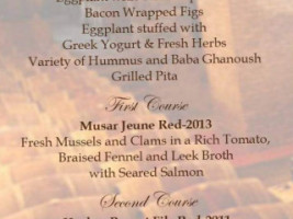 Chico Hot Springs Resort Day menu